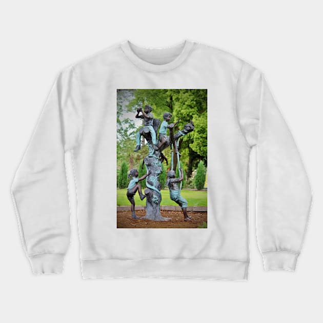 Kids At Play Crewneck Sweatshirt by Cynthia48